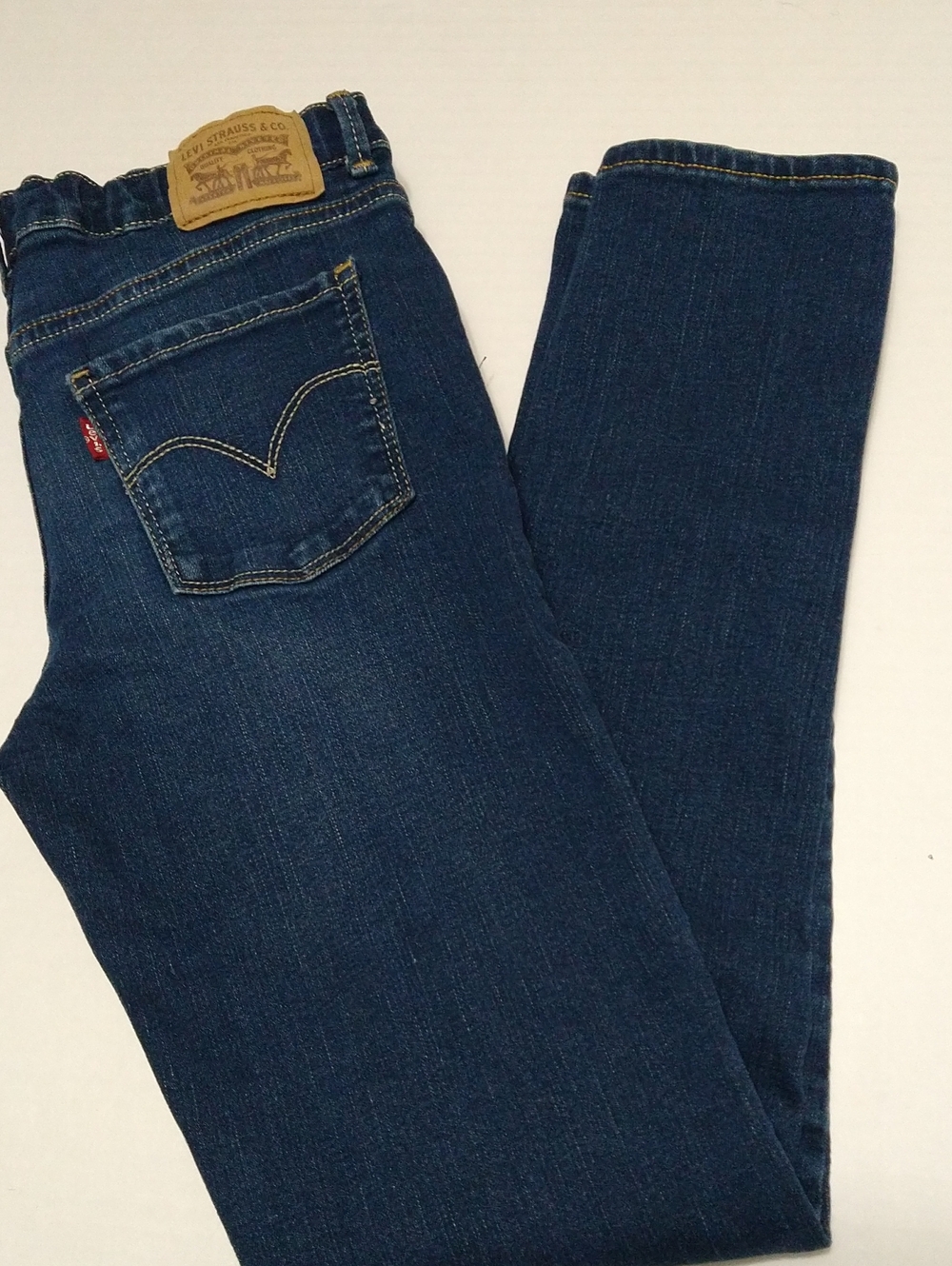 Levi's Youth 16R Dark Blue Indigo Skinny Jeans